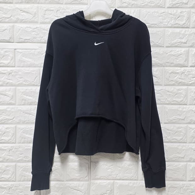택포) 나이키 크롭 후드티 M