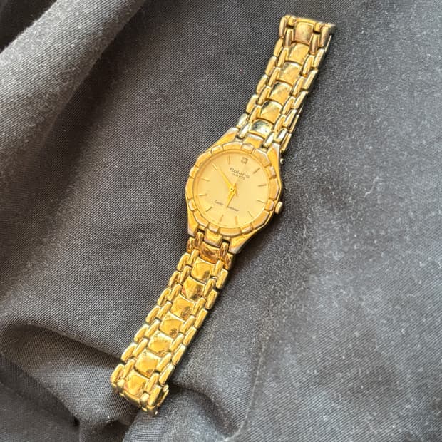 vintage rolens quartz metal watch