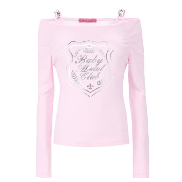 베이비메탈클럽 베메클 다이아몬드 로고 탑 핑크 Diamond logo t