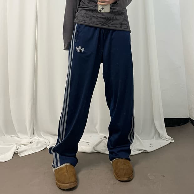 Adidas Firebird Navy Silver Track Pants