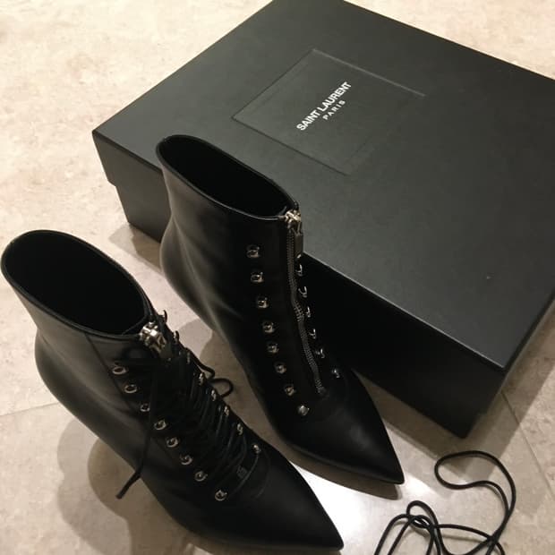 Ysl 생로랑 레이스업 워커 구두 