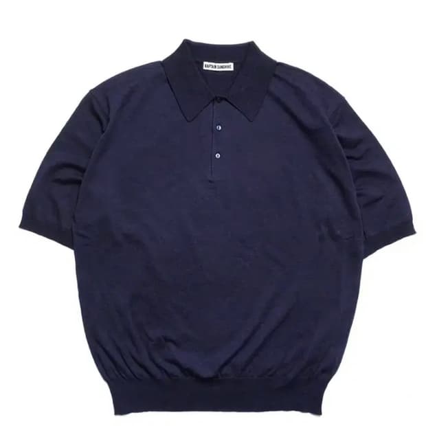 Kaptain sunshine cotton knit polo shirts