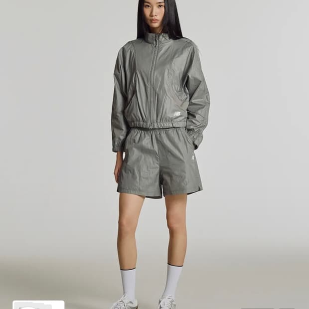 (새상품) 뉴발란스 신상 바람막이,반바지 셋업 (경량 우븐자켓/쇼츠)