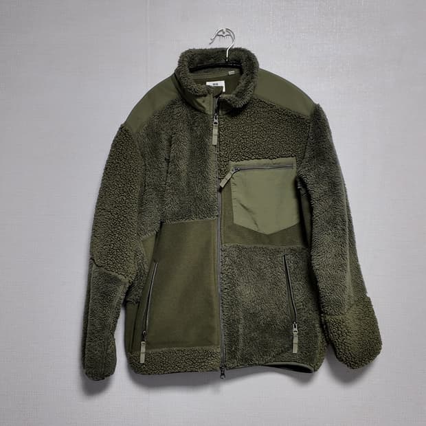 유니클로 엔지니어드가먼츠 후리스, 카키, M 