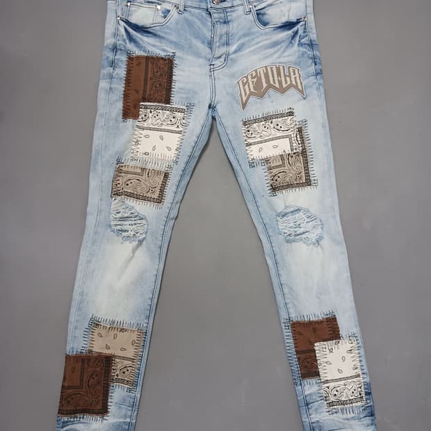 [36] GFTD 로스앤젤레스 패치워크 스키니진 청바지 기프티드