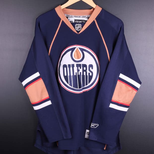 리복NHL 오일러스 하키유니폼