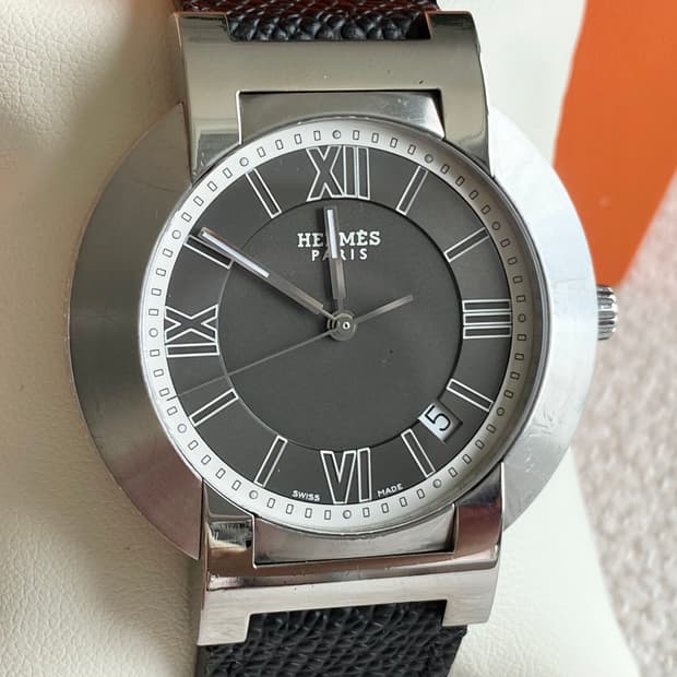에르메스 노마드 NO1.810 남성용 쿼츠 39mm 블랙 다이얼