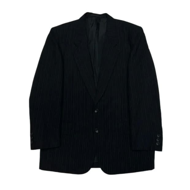 꼼데가르송 옴므 스트라이프 울 블레이저 (S)
