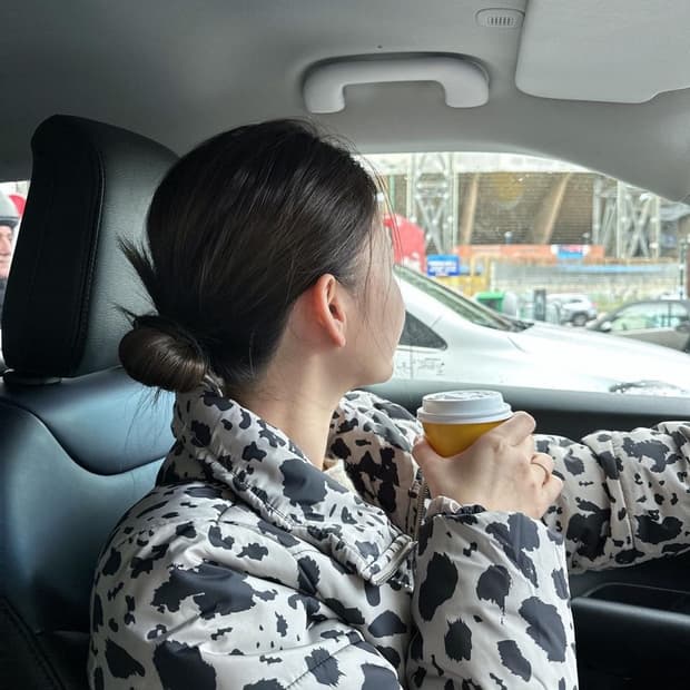 반스 레오파드 패딩 s (메추리알 패딩)