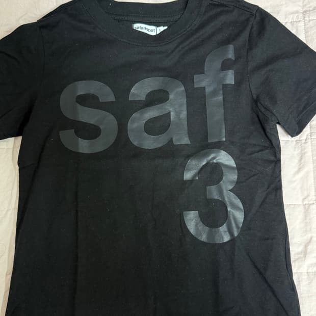 사파리스팟 1/2 BASIC SAFARI TEE (BLACK) 1size