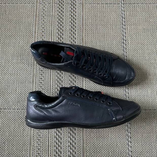 Prada Linea Rossa Dark Navy Trainers