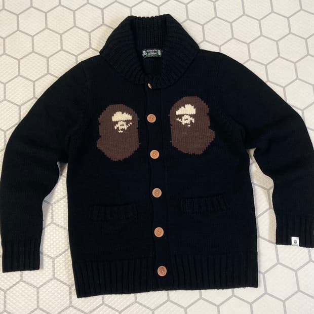 (XL) 마스터마인드재팬 x 베이프 11fw 핸드 니트 코위찬