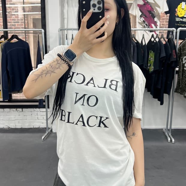 히스테릭 글래머 롤링 스톤즈 퍼플 티셔츠