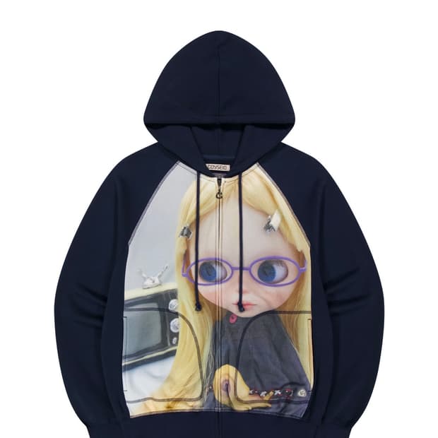 당일배송)코이세이오 브라이스 후드집업 네이비