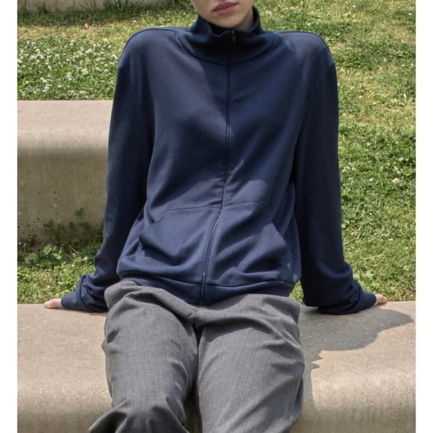 mudule neck zip night 