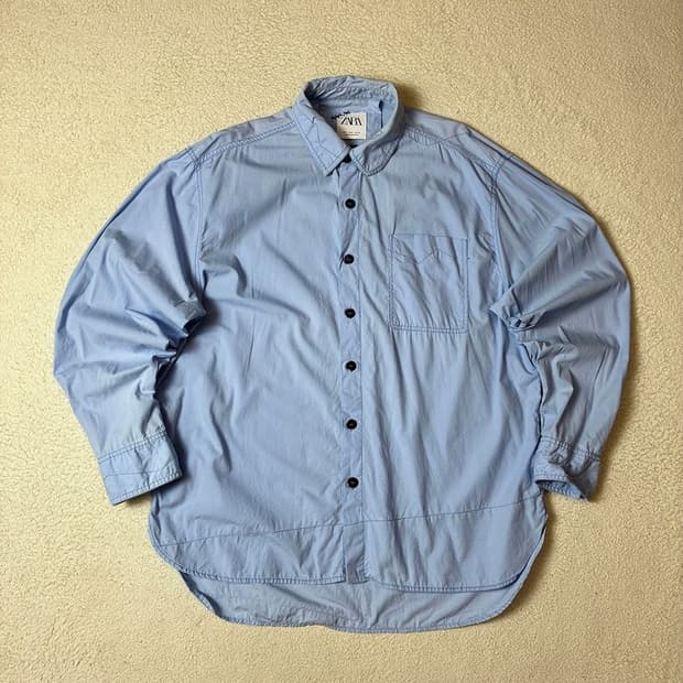 자라 x 아더에러 오버 스카이블루 셔츠 PN7327