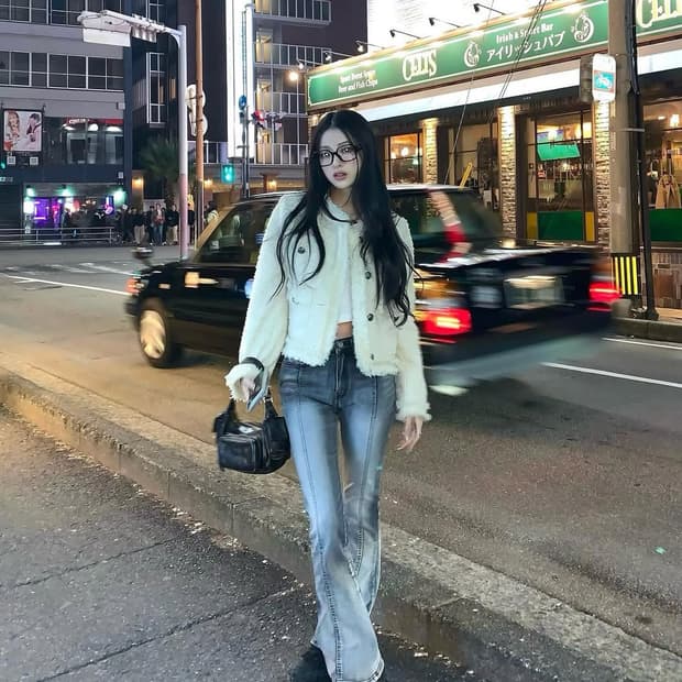 [단종] 카키포인트 부츠컷 데님 팬츠 (그레이)