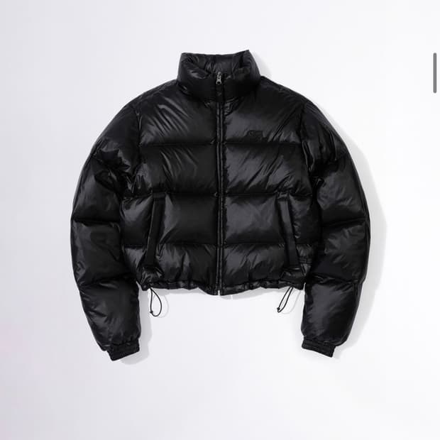 스컬프터 104 Cropped Puffer Down Black