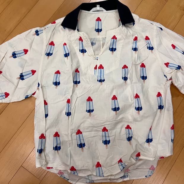 푸쉬버튼 티셔츠 s