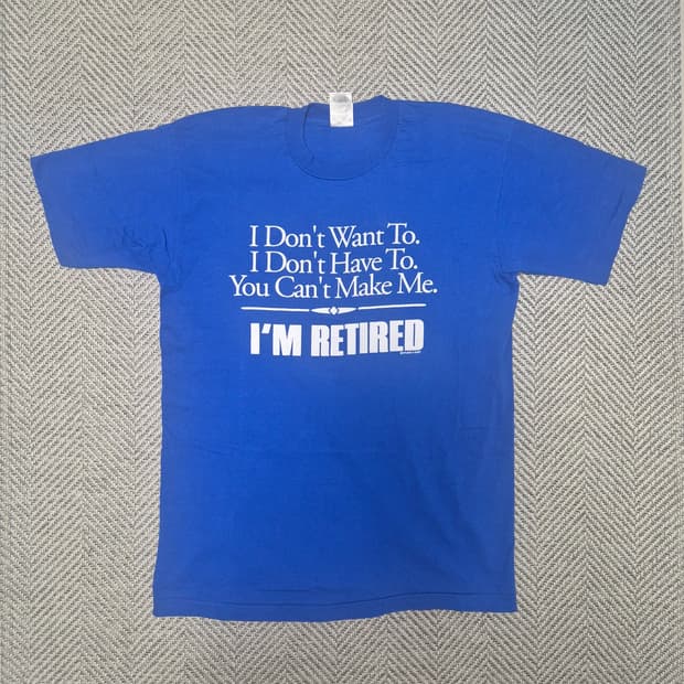 90s Retired 싱글스티치 티셔츠 (L)
