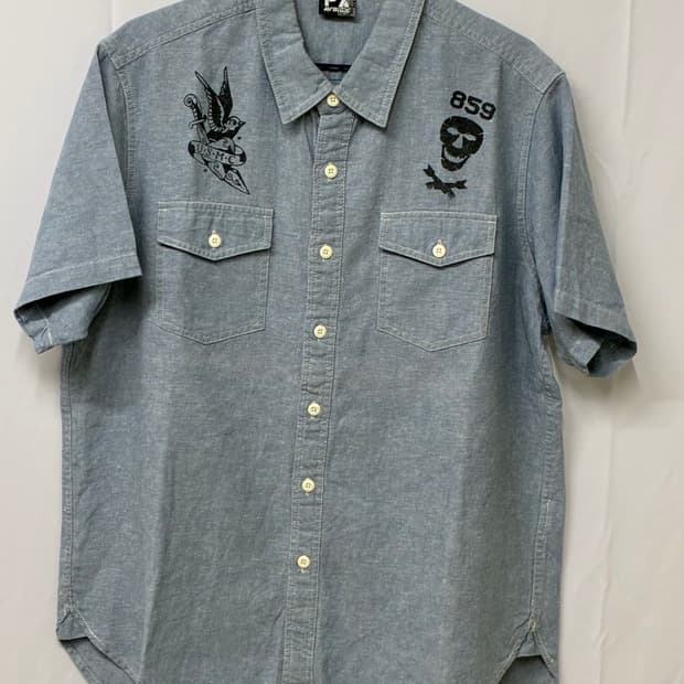 아비렉스 usmc 하프 셔츠 Xl