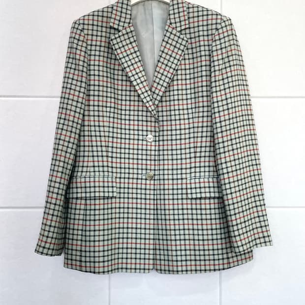 닥스 DAKS 체크 블레이저 자켓