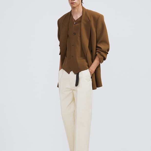 렉토 26SS 버튼 플라이 크롭 팬츠 버터 베이지