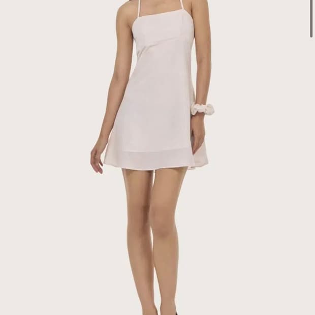 (미개봉 새상품) 클리시어 핑크 레오파드 미니 원피스