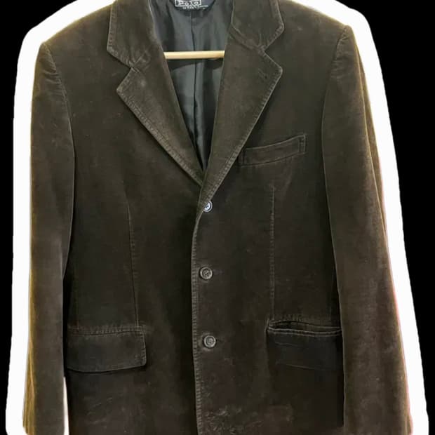 폴로 랄프로렌 다크 브라운 벨벳  블레이져 남성