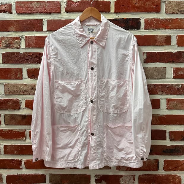 (1)오어슬로우 라이트코튼 커버올 자켓 핑크