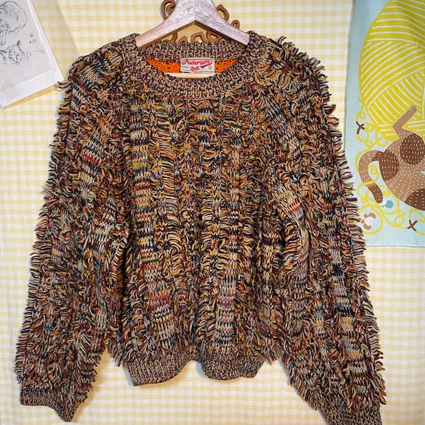 앤더슨벨 파올라 프린지 스웨터 (사이즈S)