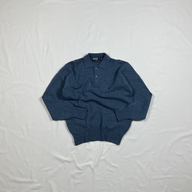 90‘s 폴로랄프로렌 포니 로고 피케 니트