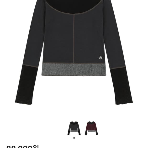 코이세이오 네트 스티치 롱슬리브 블랙