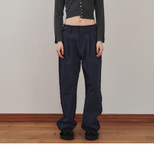 DESTROYED TROUSERS, NAVY