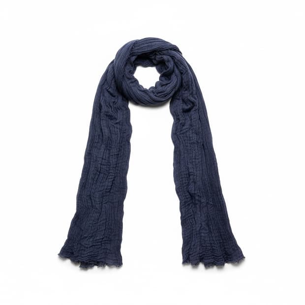 POLO RALPH LAUREN 네이비 면 스카프