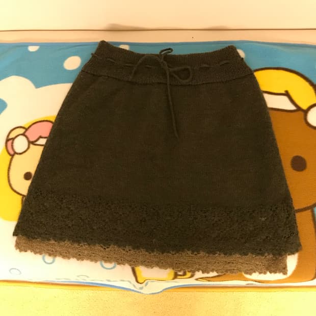 마루빈티지 카키 니트 치마