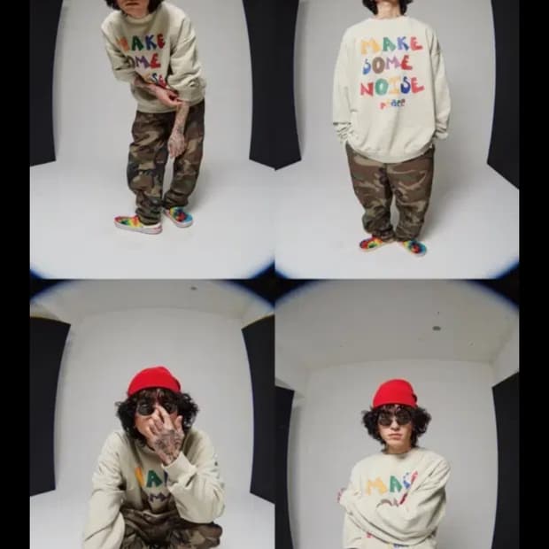 DOODLE SLOGAN SWEATSHIRTS