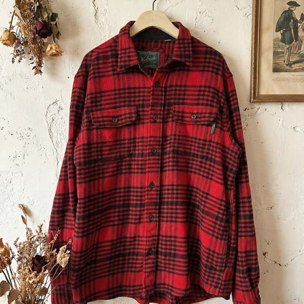 울리치 아메카지 레드 타탄 셔츠