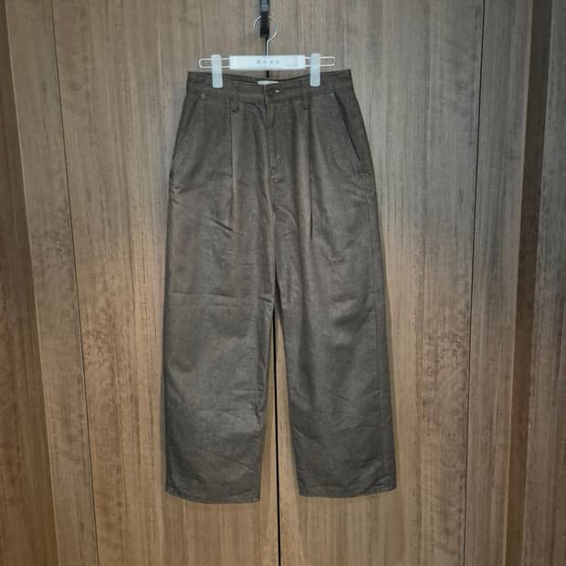 86로드 와이드 데님 브라운