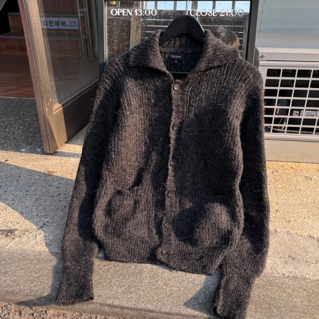 폴스미스 버튼업 울 니트가디건 