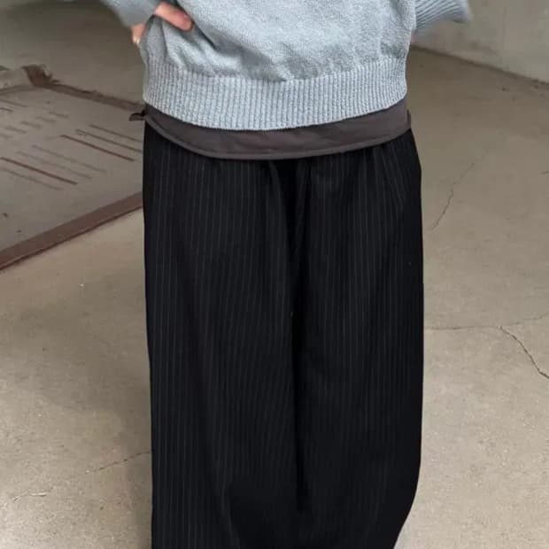 폴리테루 핀 스트라이프 3사이즈 판매