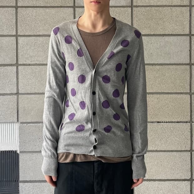 존로렌스설리반 도트 패턴 가디건