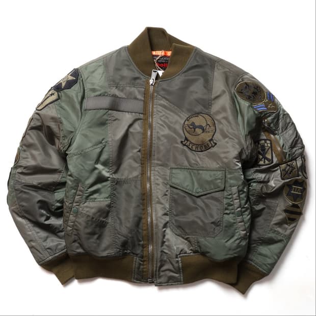 쇼트 Schott Patchwork MA-1 Jacket 
