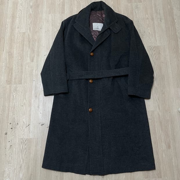 런던포그 누빔안감 앙고라 트렌치코트 M/95