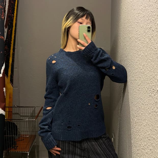 쟈딕엔볼테르 그런지 니트