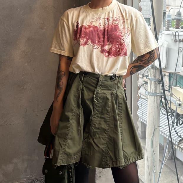 니들즈 리빌드 컷오프 스커트