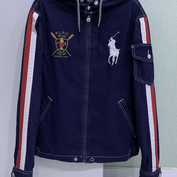 폴로 빅포니 레이싱 코튼후드자켓