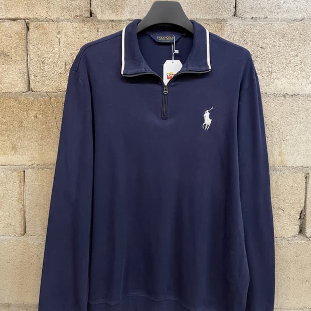 폴로 랄프로렌 빅 포니 반집업 니트