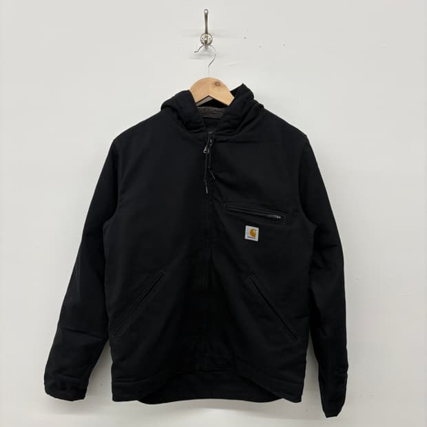 칼하트 블랙 후드 워크 자켓 남/S