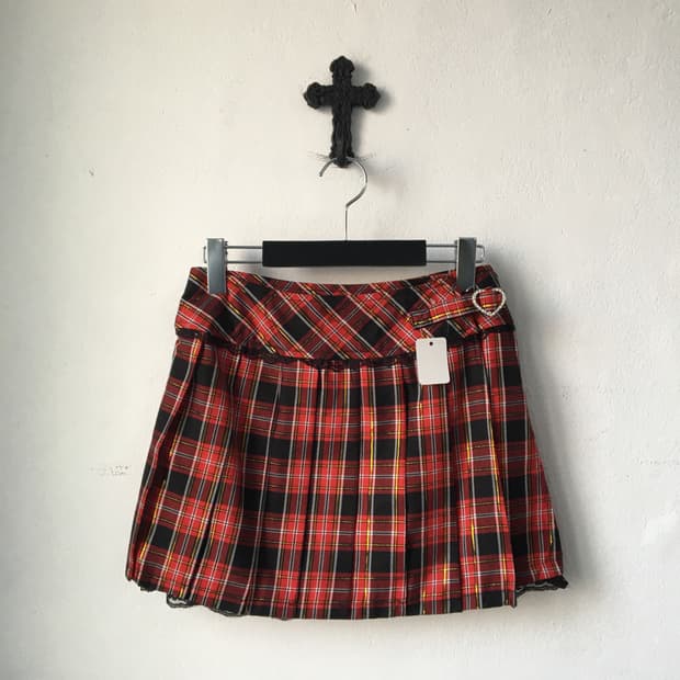 Liz Lisa doll check pattern pleats skirt